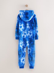 Blue Football Fleece All-In-One (3-16yrs) - Image 2 of 5