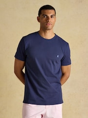 Joules Everyday Navy Classic Fit Cotton TShirt - Image 1 of 6