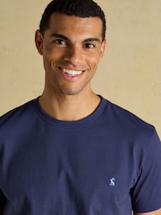 Joules Everyday Navy Classic Fit Cotton TShirt - Image 4 of 6