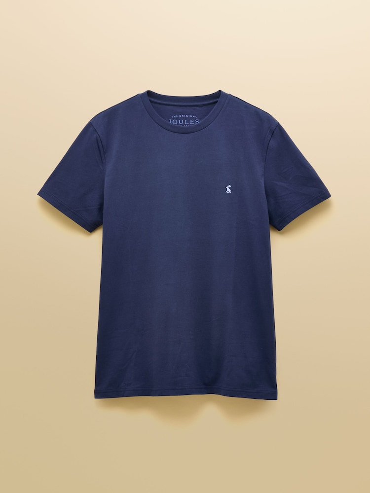 Joules Everyday Navy Classic Fit Cotton TShirt - Image 6 of 6