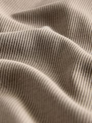 The Set Black/Chocolate Brown/Neutral 3 Pack Ribbed Flare Sleeve T-Shirt - Image 9 of 10
