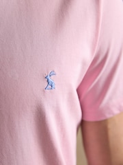 Joules Everyday Pink Classic Fit Cotton T-Shirt - Image 5 of 6