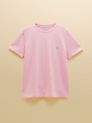 Joules Everyday Pink Classic Fit Cotton T-Shirt - Image 6 of 6