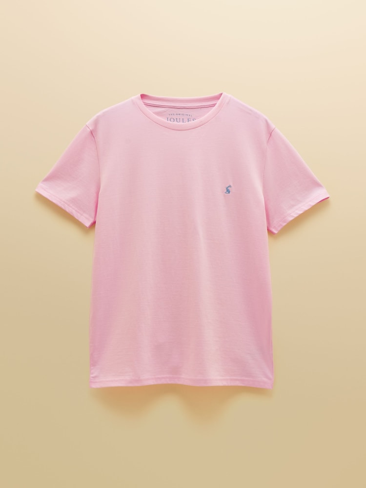 Joules Everyday Pink Classic Fit Cotton T-Shirt - Image 6 of 6 Joules Everyday Pink Classic Fit Cotton T-Shirt - Image 6 of 6