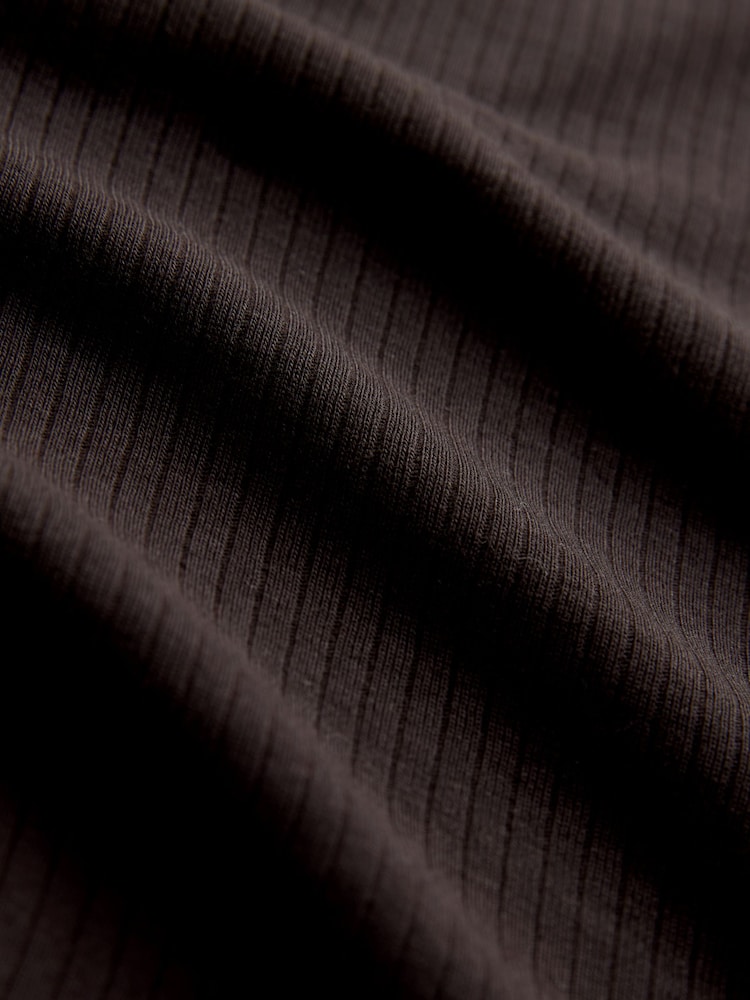 The Set Black/Brown/Taupe 3 Pack Envelope Neck Longsleeve Top - Image 11 of 11