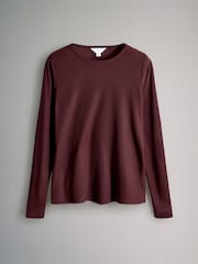 The Set Black/Burgundy/Khaki Green 3 Pack Sheer Long Sleeve T-Shirts - Image 2 of 6