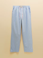 Joules Blue/Green Cotton Relaxed Fit Trousers - Image 9 of 9