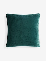 Green Embroided Christmas Wreath 50 X 50cm Cushion - Image 3 of 4