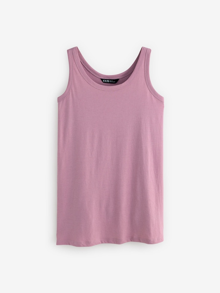 Yours Curve Pink Core Vests 3 Pack - Image 1 of 9 Yours Curve Pink Core Vests 3 Pack - Image 1 of 9