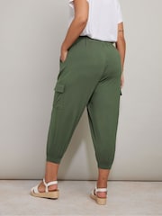 Yours Curve Cropped Cargo Harem Trousers - Imagen 7 de 9