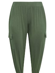 Yours Curve Cropped Cargo Harem Trousers - Imagen 9 de 9