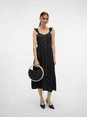 VERO MODA Black Tiered Button Down Maxi Dress - Image 3 of 5