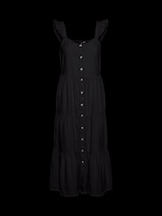 VERO MODA Black Tiered Button Down Maxi Dress - Image 5 of 5