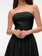 VERO MODA Black Lightweight Summer Bandeau Ankle Dress - Image 5 of 6