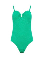 M&Co Green Texture Buckle Swimsuit - Image 5 of 6