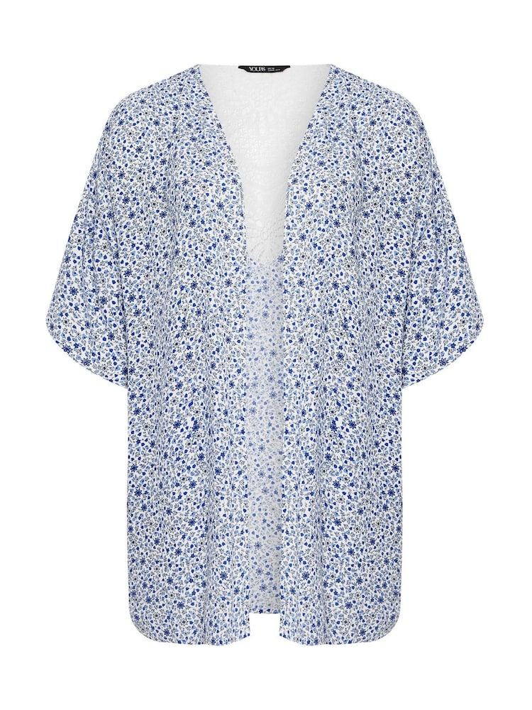 Yours Curve Blue Crochet Cover-Up - Image 5 of 5