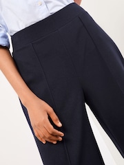 Lipsy Navy High Waist Wide Leg Trousers - Image 4 of 4
