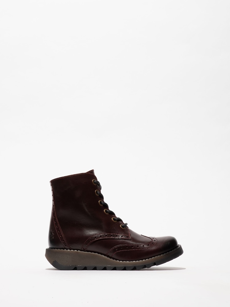 Fly London Rug Lace Up Black Boots - Image 1 of 4 Fly London Rug Lace Up Black Boots - Image 1 of 4