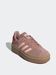adidas Originals Pink Gazelle Bold Trainers - Image 3 of 9