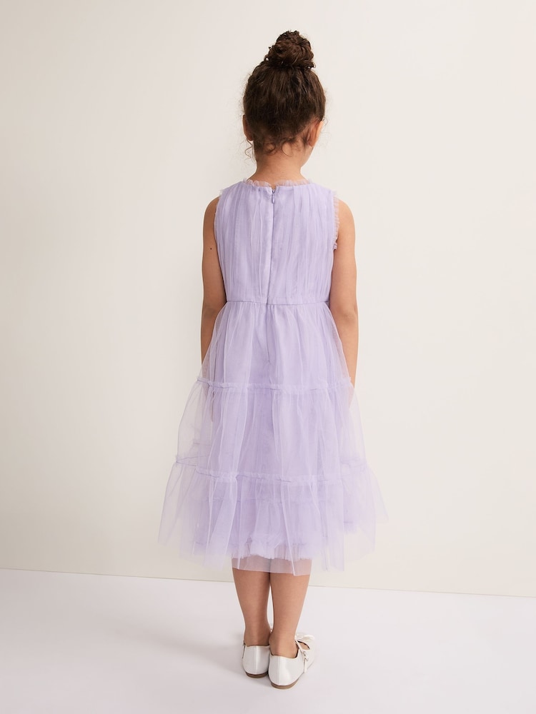 Phase Eight Purple Alessia Floral Dress - Image 2 of 7