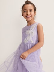 Phase Eight Purple Alessia Floral Dress - Image 5 of 7