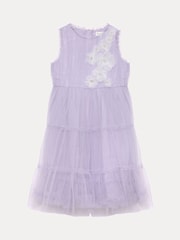 Phase Eight Purple Alessia Floral Dress - Image 7 of 7