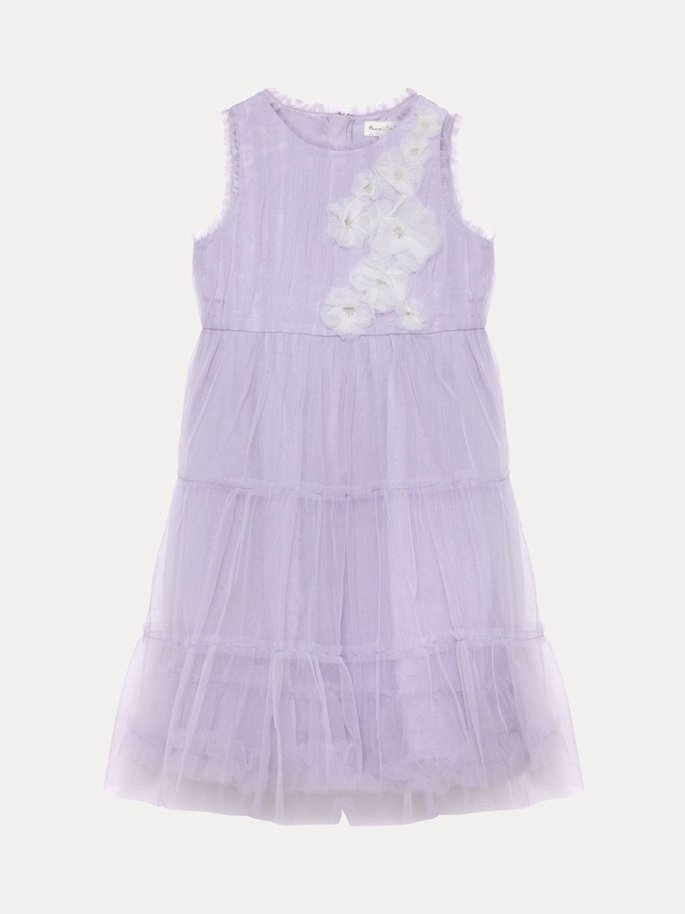 Phase Eight Purple Alessia Floral Dress - Image 7 of 7