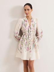 Phase Eight White 100% Cotton Velma Floral Dress - Image 1 of 7