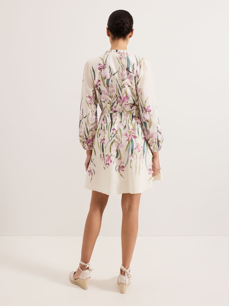 Phase Eight White 100% Cotton Velma Floral Dress - Image 2 of 7