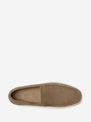 Oliver Sweeney Natural Suede Moccasin Loafers - Image 5 of 5
