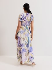Phase Eight Blue Petite Rachel Printed Dress - Image 2 of 6