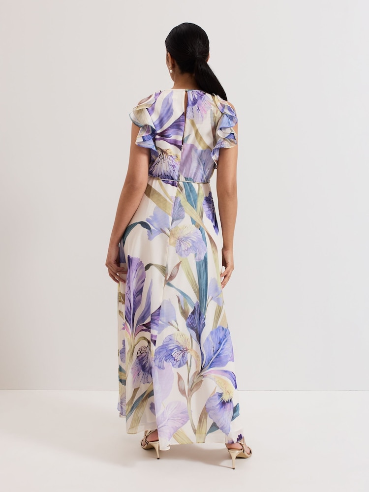 Phase Eight Blue Petite Rachel Printed Dress - Image 2 of 6
