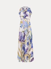 Phase Eight Blue Petite Rachel Printed Dress - Image 6 of 6