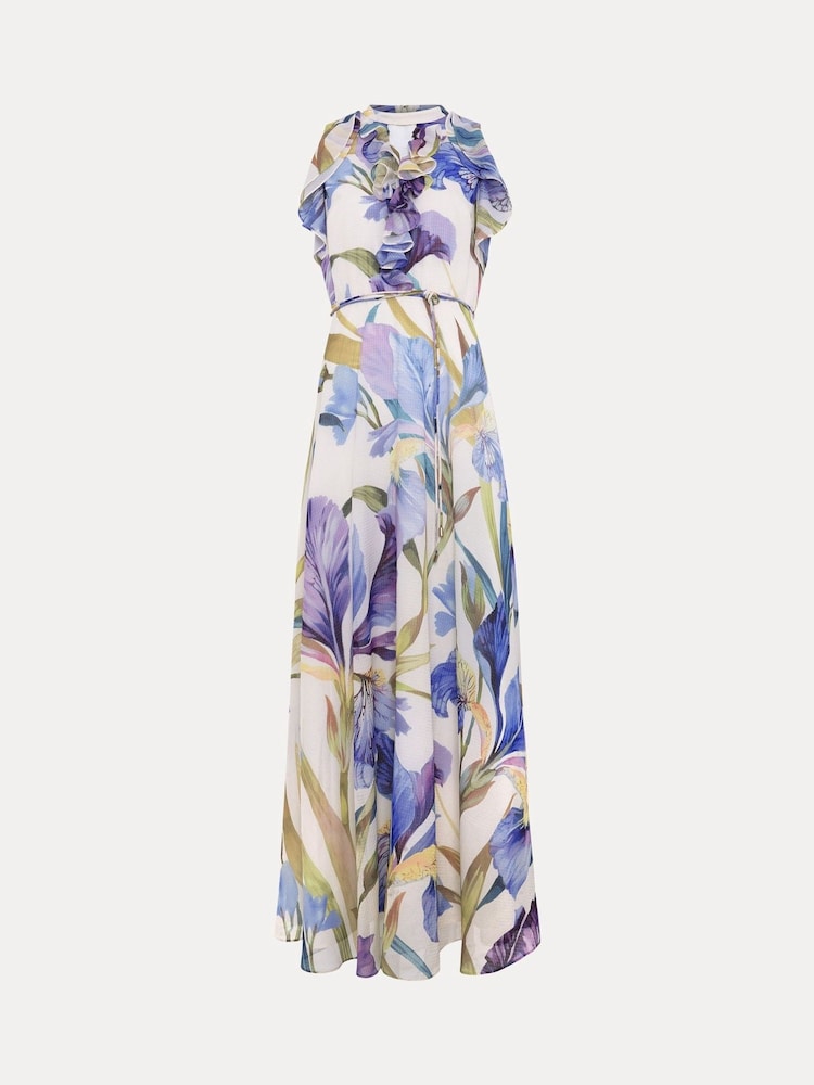 Phase Eight Blue Petite Rachel Printed Dress - Image 6 of 6