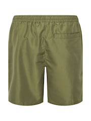 BadRhino Big & Tall Green Palm Embroidered Swim Shorts - Image 6 of 6
