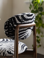 Rockett St George Zebra Wooden and Upholstered Dining Chairs - Image 3 of 6