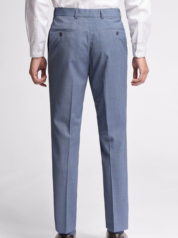 Ted Baker Tailoring Large Blue Blair Slim Trousers - Image 2 of 3