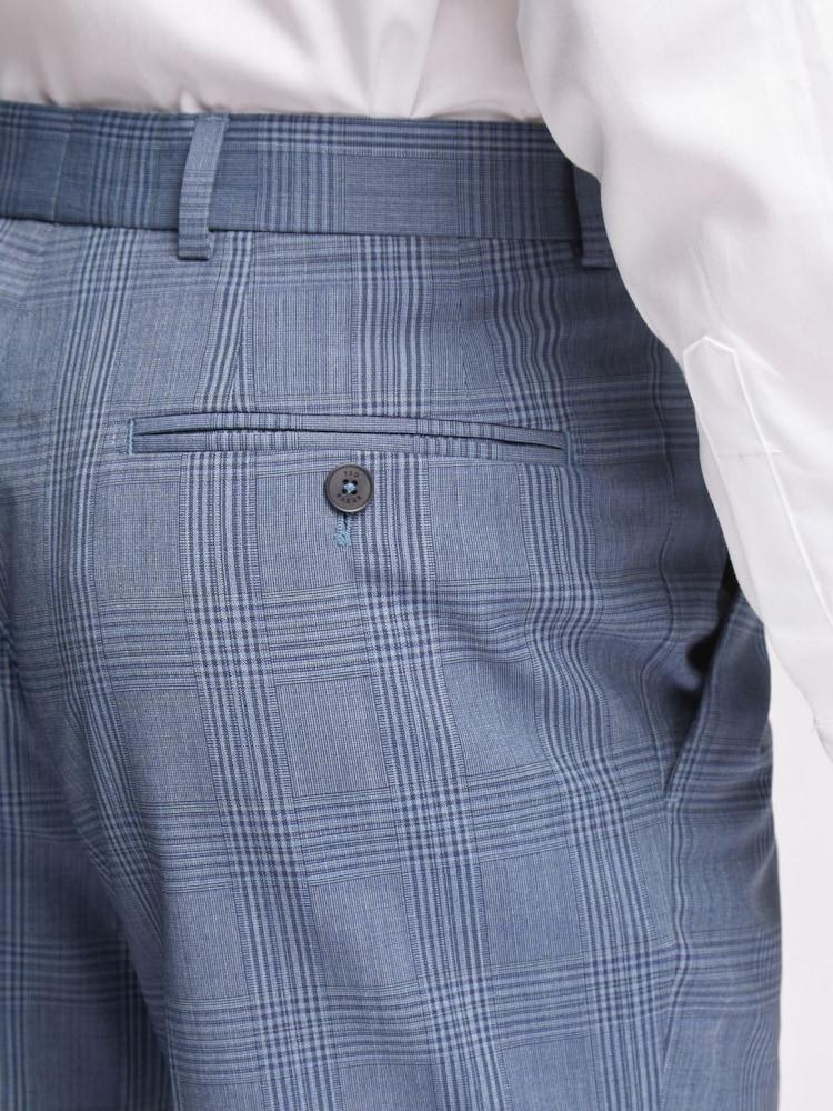 Ted Baker Tailoring Large Blue Blair Slim Trousers - Image 3 of 3