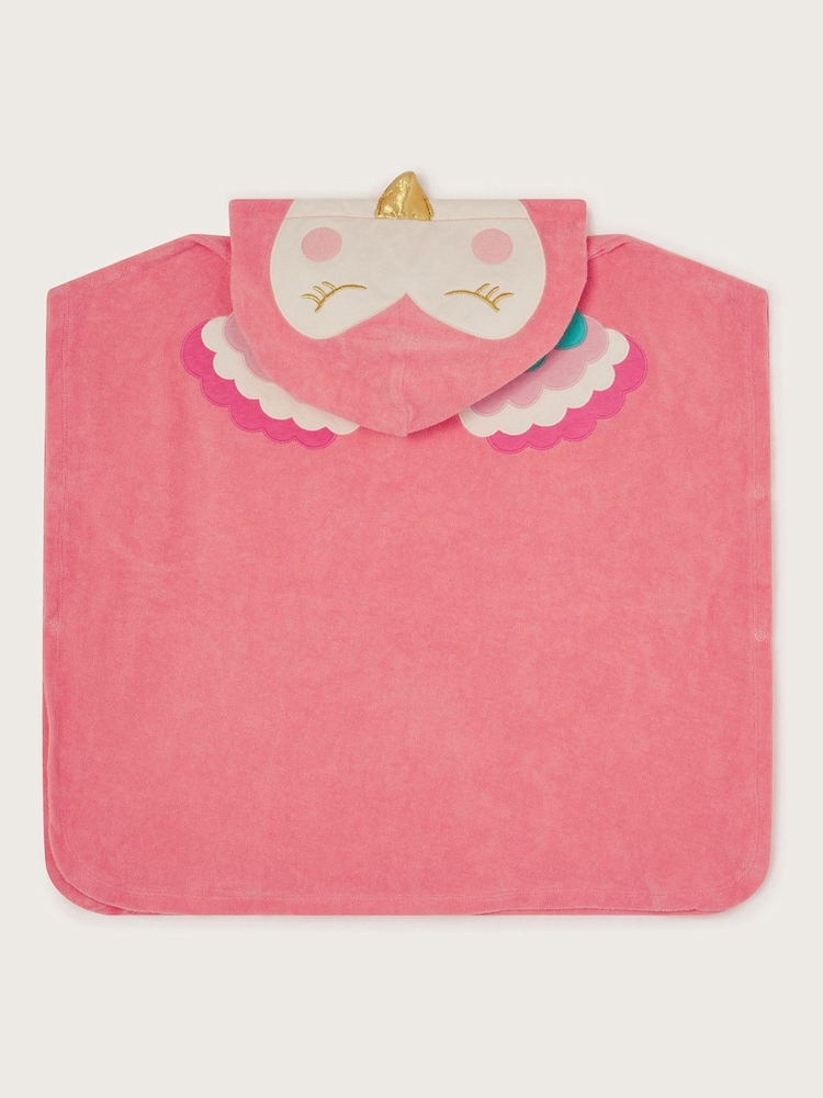 Monsoon Pink Baby Flamingo Towel 100% Cotton Poncho Cover-Up - Image 2 of 3