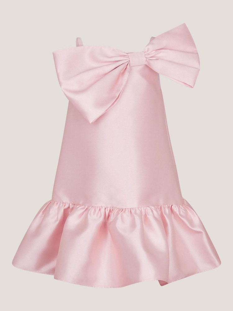 Monsoon Pink Willow Duchess Bow Dress - Image 2 of 4