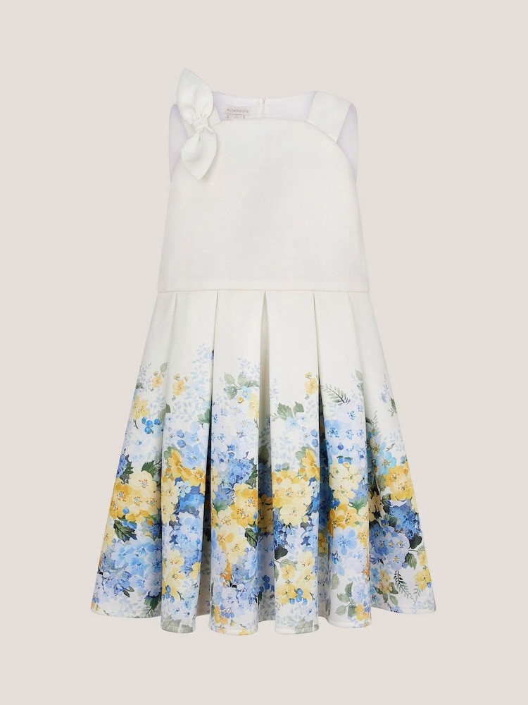 Monsoon Hydrangea Bow Strap Pleated Dress - Bild 2 von 4 Monsoon Hydrangea Bow Strap Pleated Dress - Bild 2 von 4