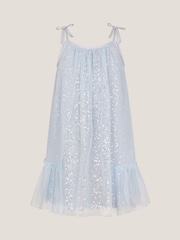 Monsoon Blue Rosalee Sequin Tulle Swing Dress - Image 1 of 3