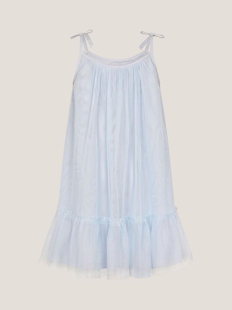 Monsoon Blue Rosalee Sequin Tulle Swing Dress - Image 2 of 3