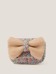 Monsoon Natural Woven Bow Bag - Image 1 of 4