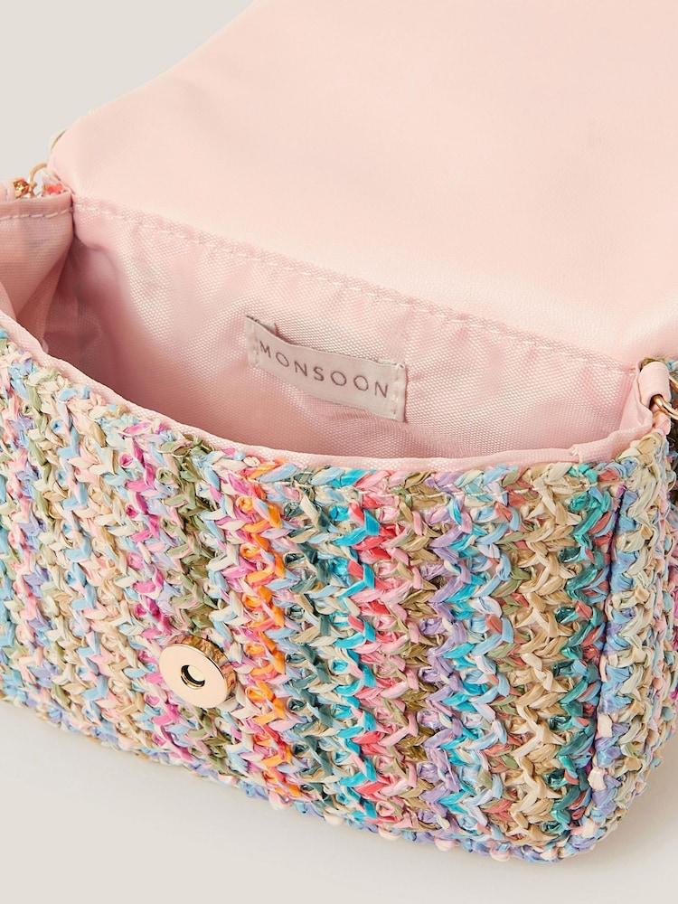 Monsoon Natural Woven Bow Bag - Image 4 of 4