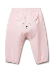 Benetton Baby Pink Appliqué Animal Jersey Trousers - Image 1 of 3