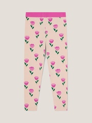 Monsoon Brown Floral Print Leggings - Image 2 of 3