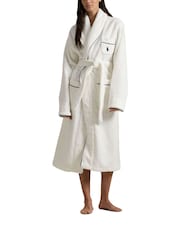Polo Ralph Lauren White Essentials 100% Cotton Robe - Image 1 of 5