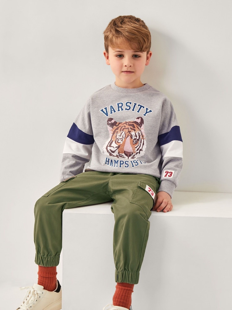 Monsoon Tiger Varsity Sweatshirt - Изображение 1 из 4