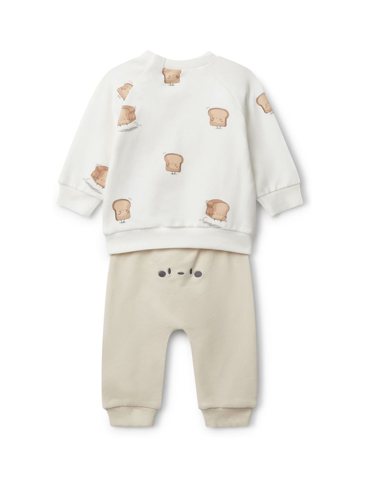 Benetton Baby Natural Printed Top & Leggings Set - Image 2 of 3 Benetton Baby Natural Printed Top & Leggings Set - Image 2 of 3